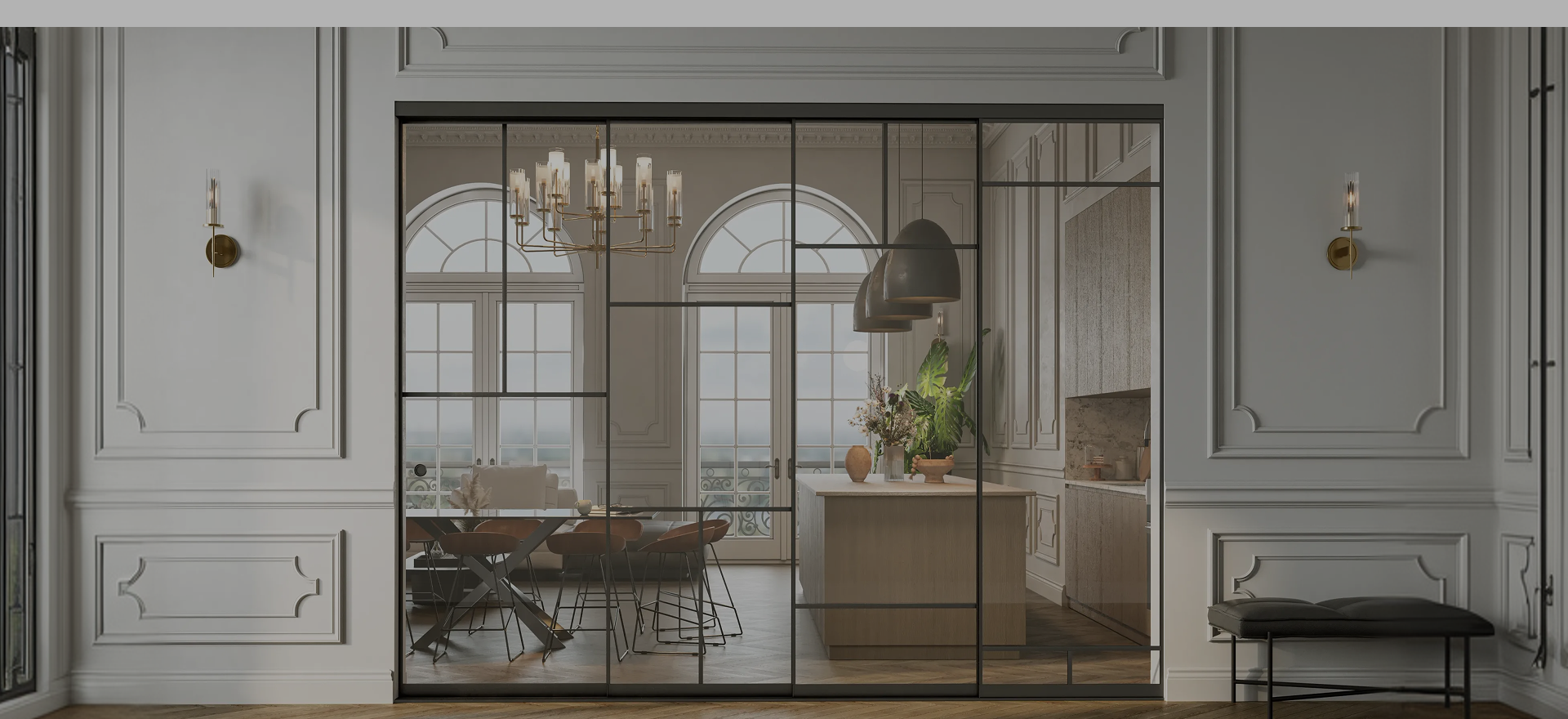 Premium framed sliding glass wall for modern spaces