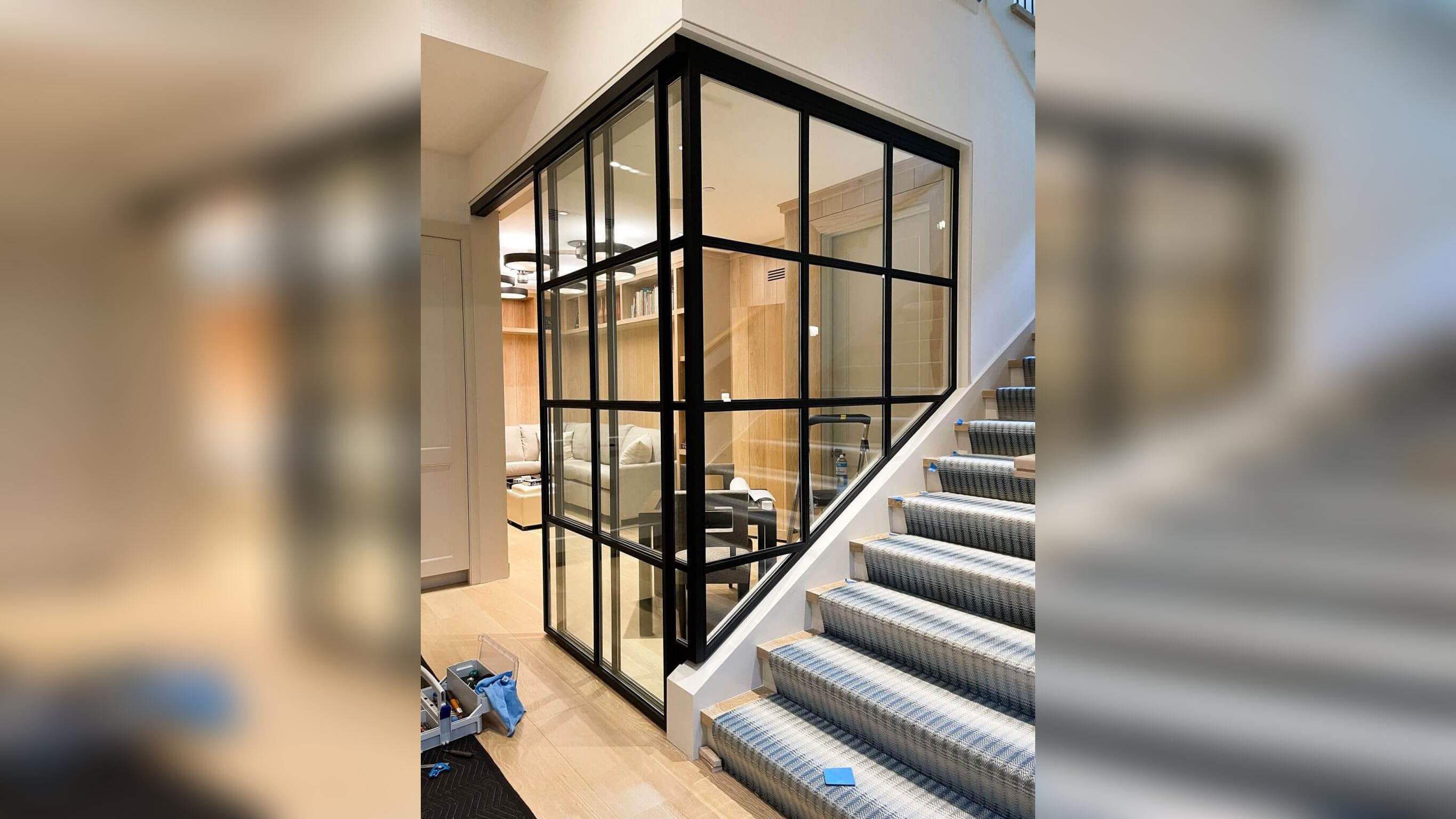 Steel Partition – Sliding Door